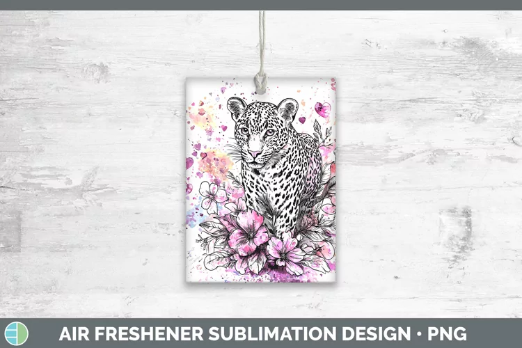 Valentine Splash Leopard Air Freshener Sublimation Car Fresh