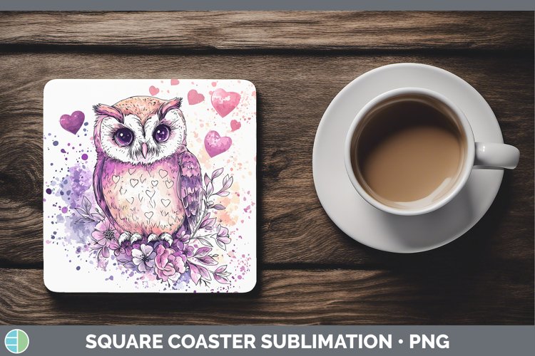 GorgeousValentine Splash Square Coaster design.