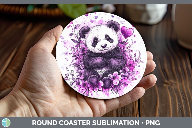 GorgeousValentine Splash Round Coaster design.