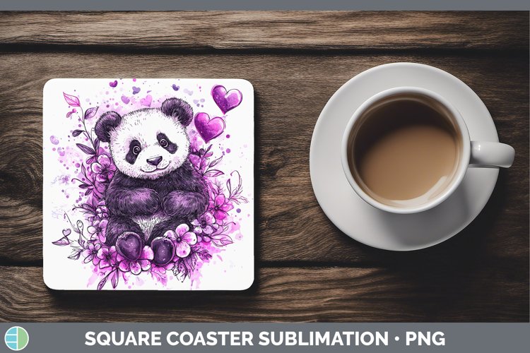GorgeousValentine Splash Square Coaster design.
