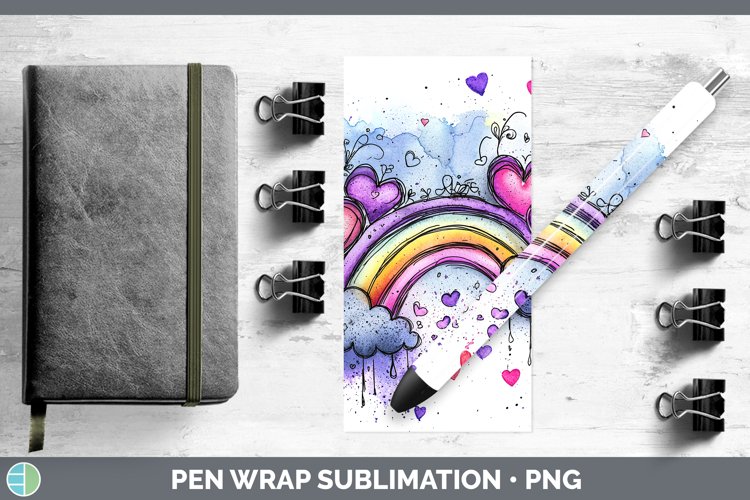 GorgeousValentine Splash Pen Wrap design.