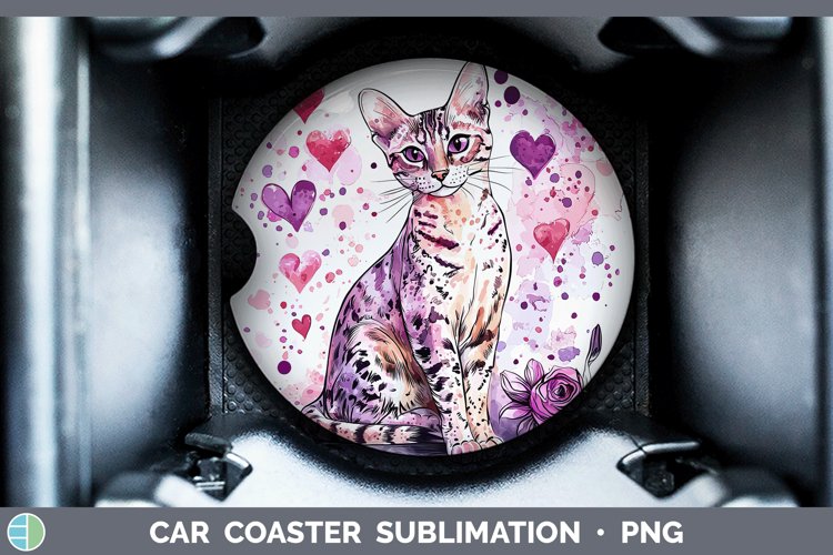GorgeousValentine Splash Car Coaster design.