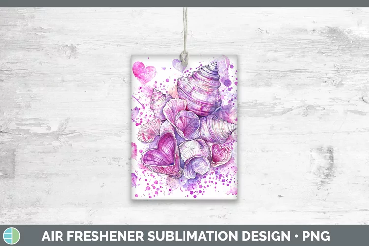 Valentine Splash Seashell Air Freshener Sublimation Car Fres