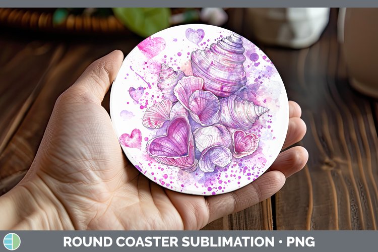 GorgeousValentine Splash Round Coaster design.