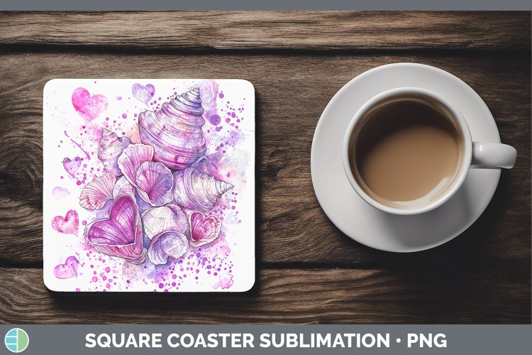 GorgeousValentine Splash Square Coaster design.