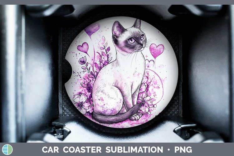 GorgeousValentine Splash Car Coaster design.