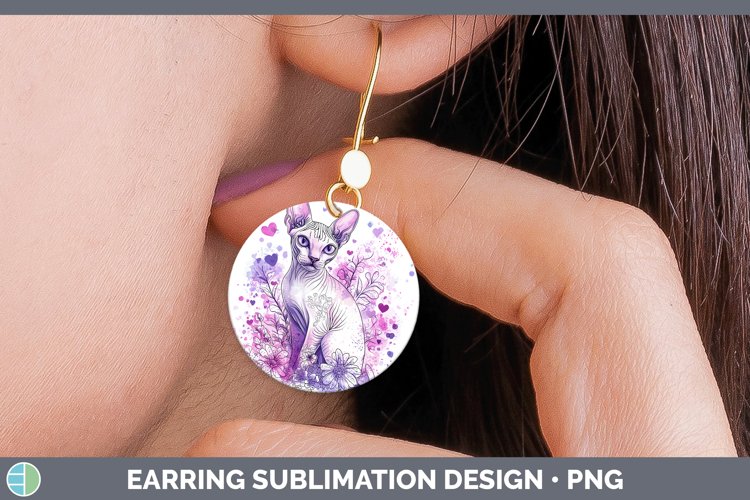 GorgeousValentine Splash Round Earrings design.