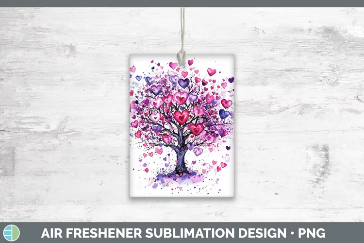 Valentine Splash Tree of Life Air Freshener Sublimation Car