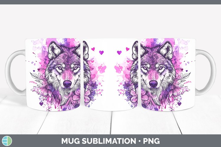 GorgeousValentine Splash Mug Wrap design.