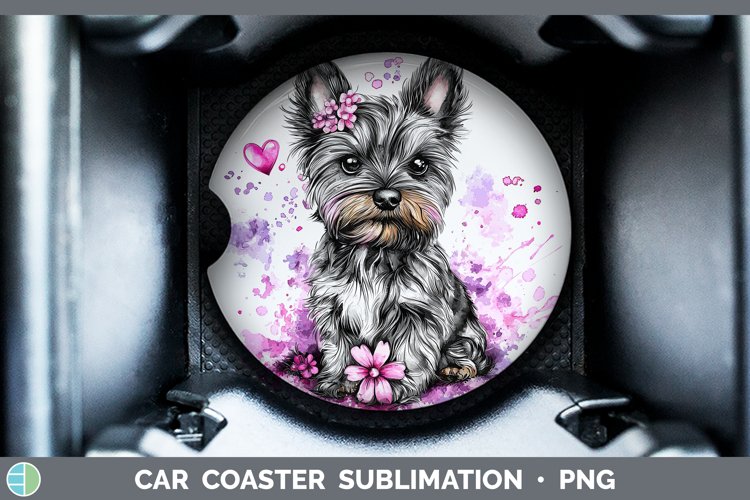 GorgeousValentine Splash Car Coaster design.