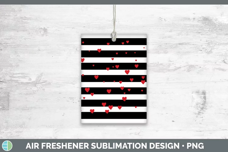 Valentine Stripes Air Freshener Sublimation Car Freshener De