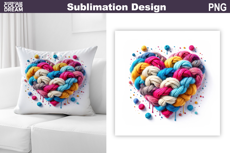 Valentine Heart Sublimation | Valentines Day Pillow