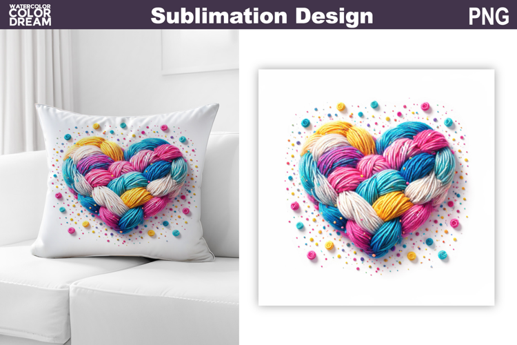 Valentine Heart Sublimation | Valentines Day Pillow
