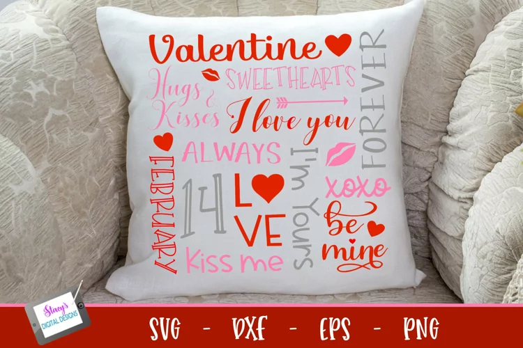 Valentine Subway Art SVG | Valentine's Day SVG
