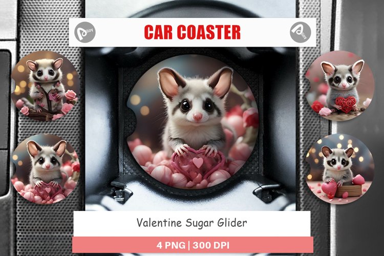 Car Coaster Valentine Sugar Glider