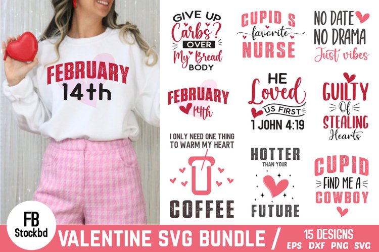 Valentine SVG Bundle, Valentine SVG, Valentine Quotes SVG