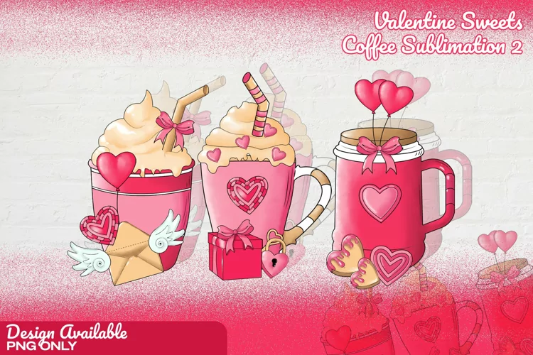 Valentine Coffee Mug Sublimation | Coffee and Love