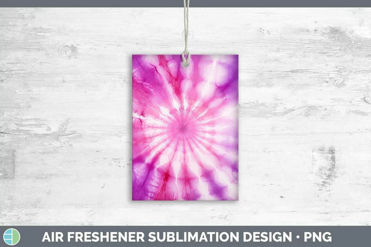 Valentine Tie Dye Air Freshener Sublimation Car Freshener De