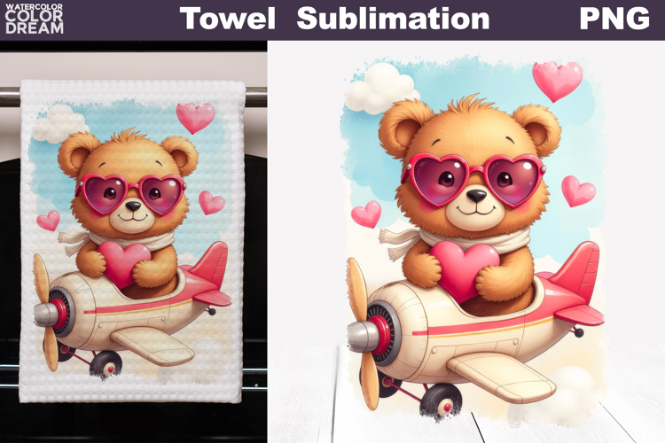 Valentine Bear Towel | Mothers Day Towel