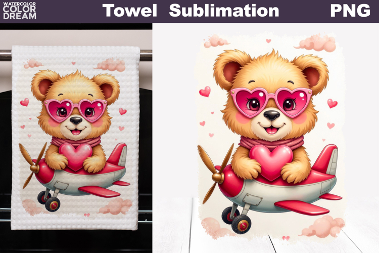 Valentine Bear Towel | Mothers Day Towel