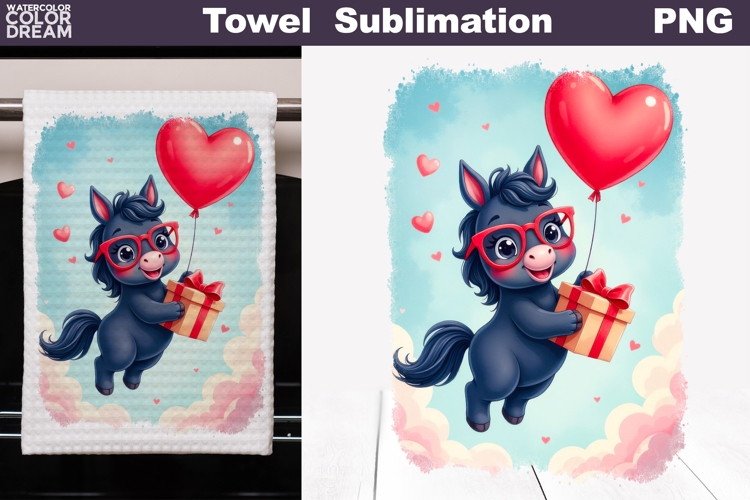 Valentine Horse Towel | Mothers Day Towel