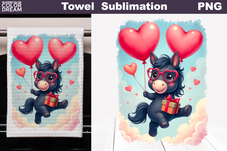 Valentine Horse Towel | Mothers Day Towel