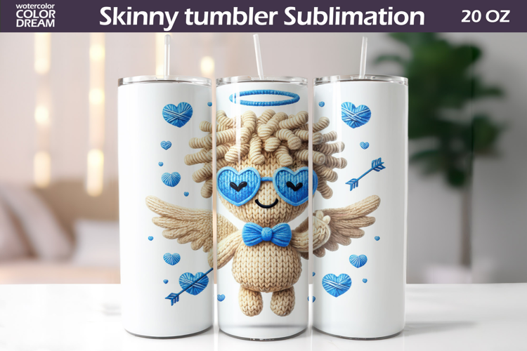 Cupid Heart Tumbler| Valentine Tumbler Sublimation