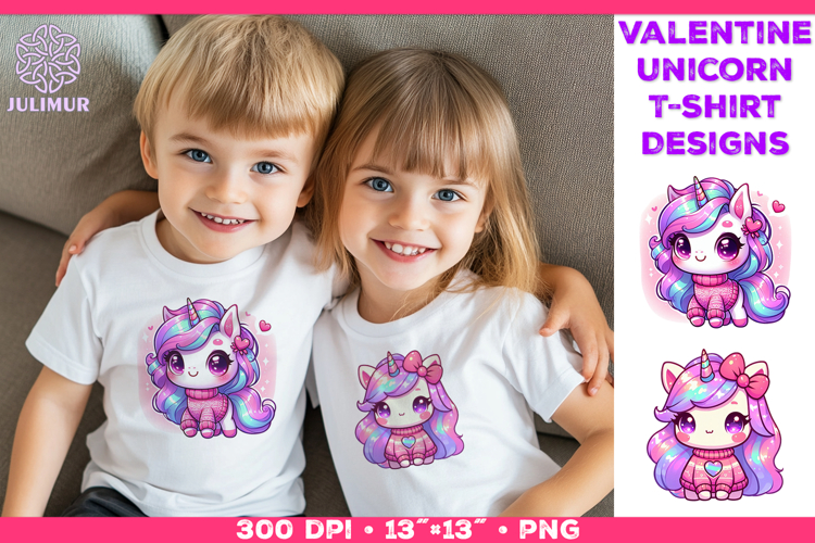 Cute Chibi Unicorn Clipart Design