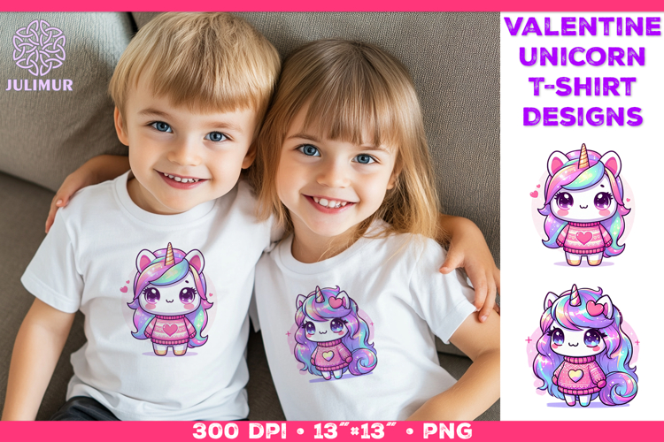 Cute Chibi Unicorn Clipart Design