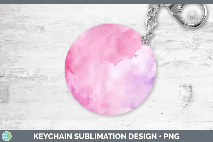 Valentine Watercolor Keychain Sublimation Keyring Designs