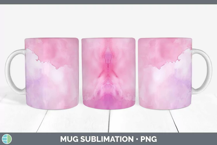 Valentine Watercolor Mug Wrap Sublimation Coffee Cup Designs