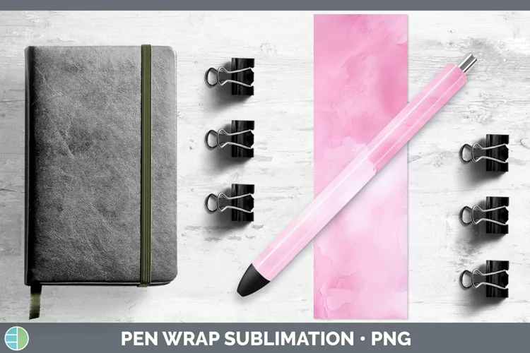 Valentine Watercolor Pen Wrap Sublimation Pen Designs
