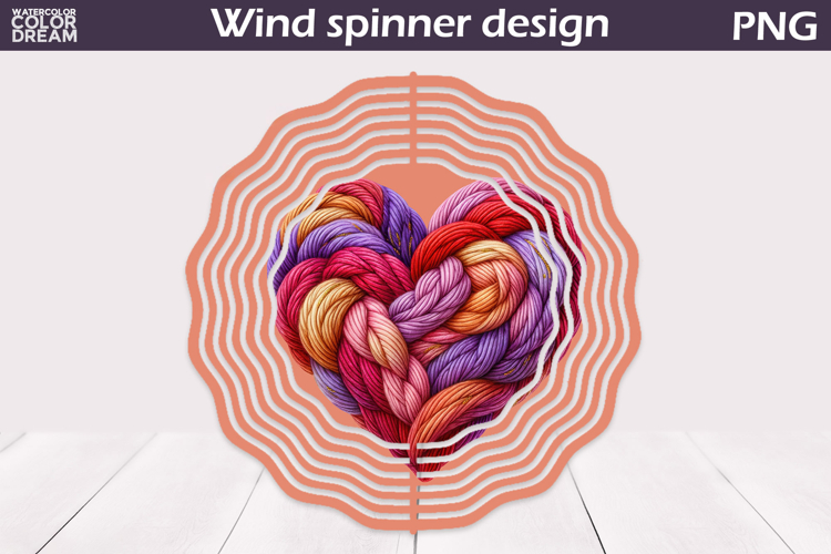 Valentine Heart Wind Spinner | Valentines Day Wind Spinner