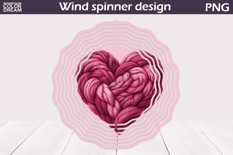 Valentine Heart Wind Spinner | Valentines Day Wind Spinner