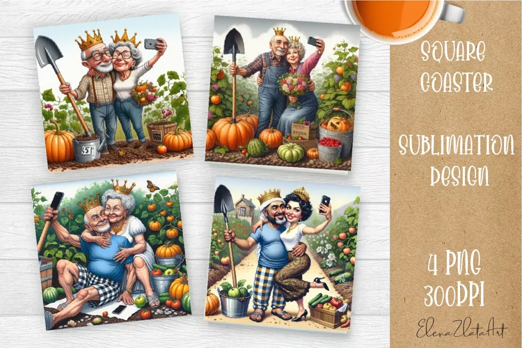 Valentines Day Square Coaster