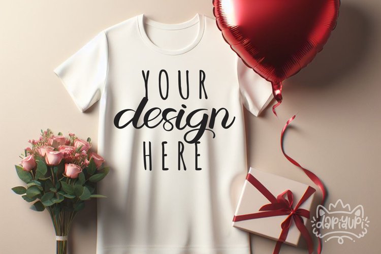 Valentine's Day T-Shirt Mockup