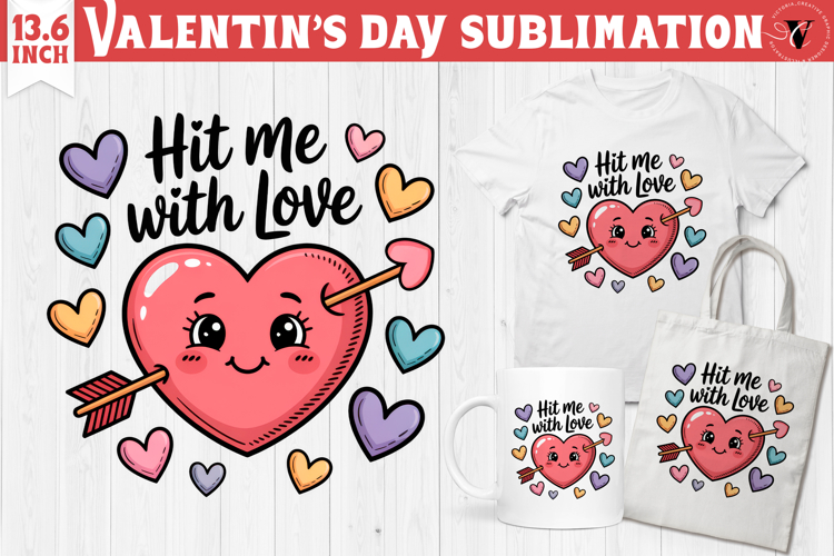 Cute Valentines sublimation | Valentines day love clipart