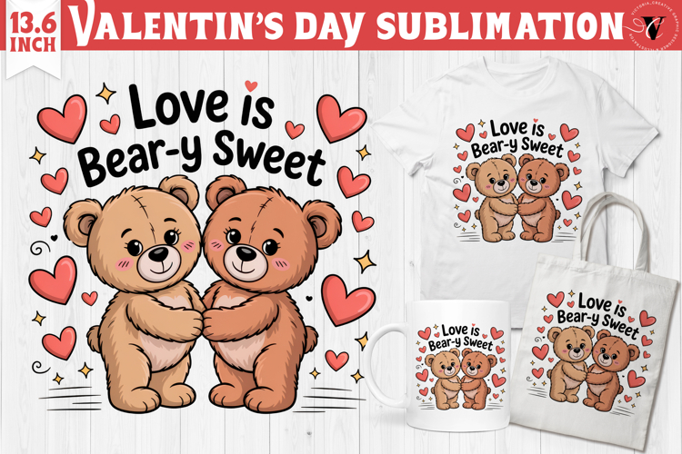 Cute Valentines sublimation | Valentines day love clipart