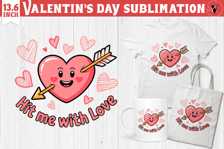 Cute Valentines sublimation | Valentines day love clipart