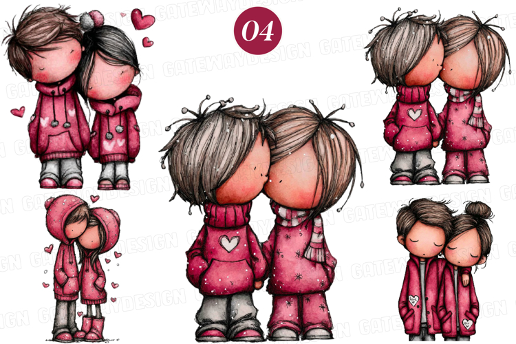 Valentines Couple Clipart - Valentines Couple PNG