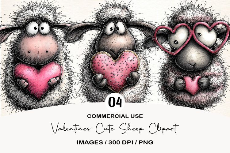 Cute Sheep Clipart Image 8