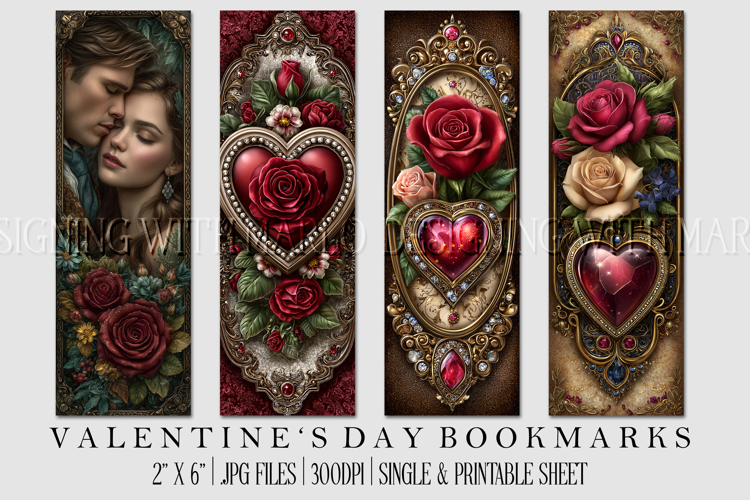 Printable Valentine Bookmark Image 17