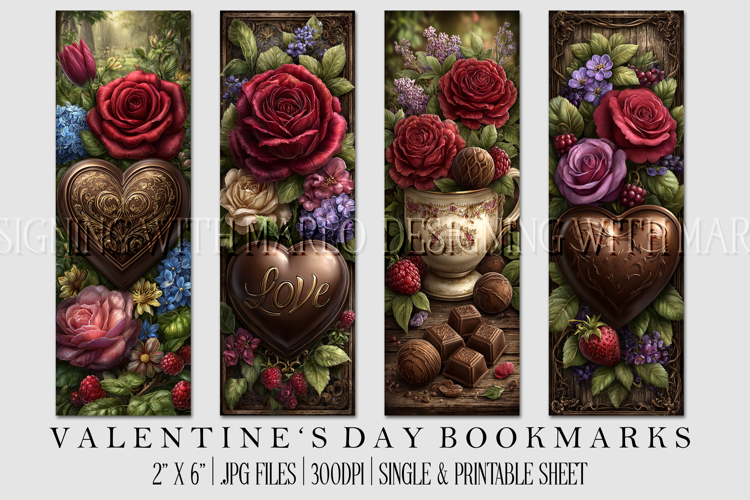 Printable Valentine Bookmark Image 10