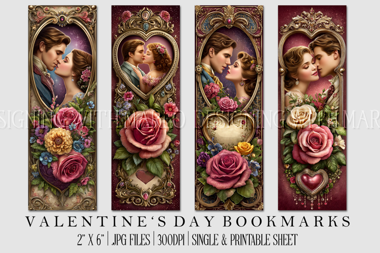 Printable Valentine Bookmark Image 6