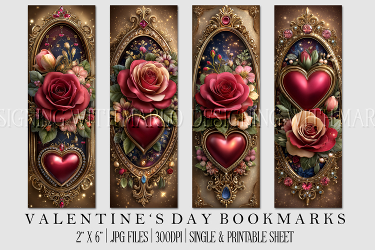 Printable Valentine Bookmark