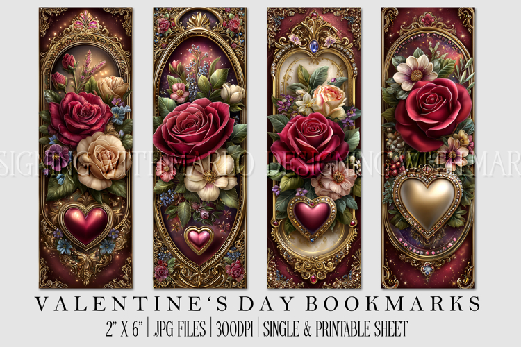 Printable Valentine Bookmark Image 21