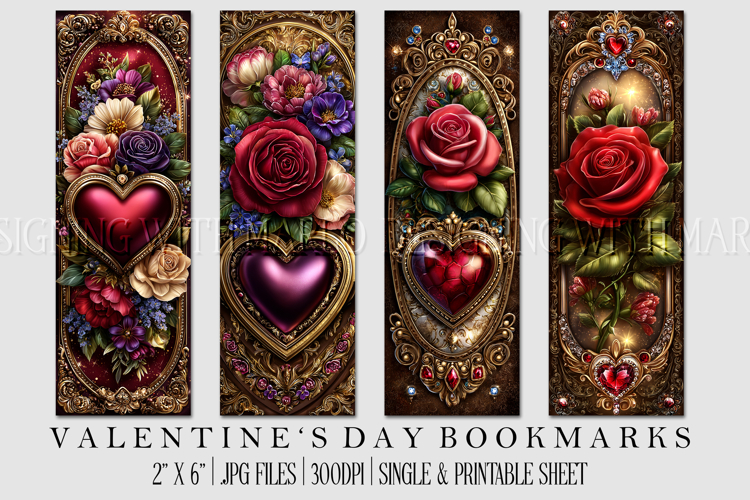 Printable Valentine Bookmark Image 20