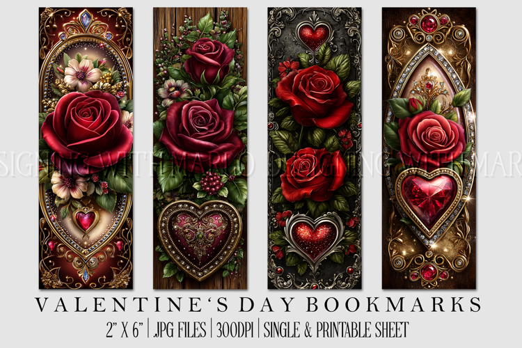 Printable Valentine Bookmark Image 19