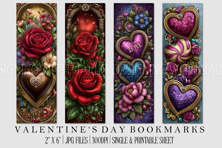 Printable Valentine Bookmark Image 23