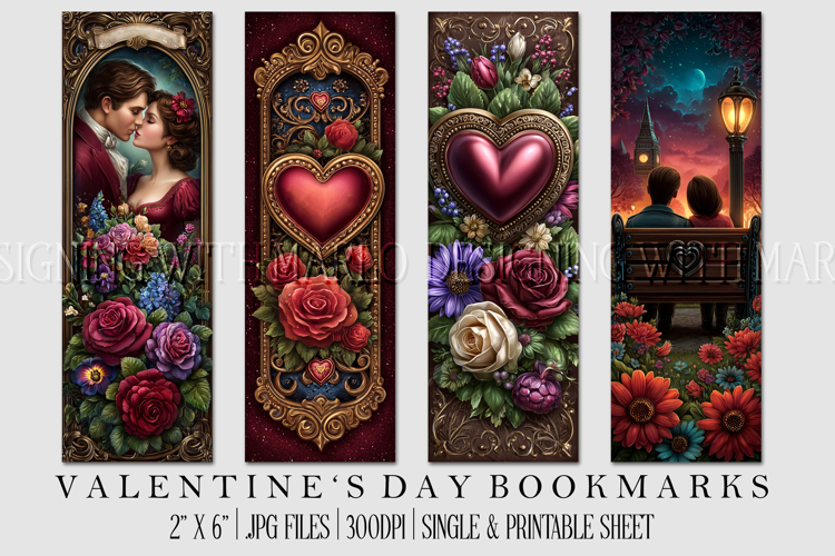 Printable Valentine Bookmark Image 21